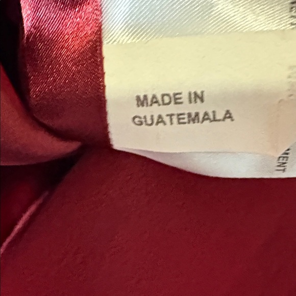 Deep Red Women's Pea Coat - Picture 6 of 13